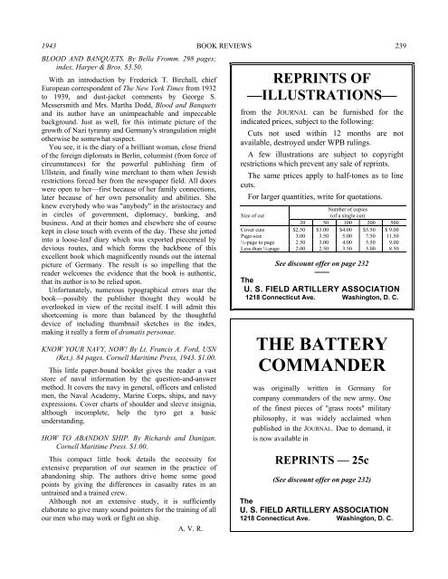 the field artillery journal - Fort Sill - U.S. Army