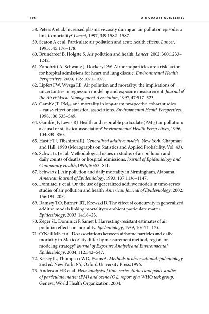 Air Quality Guidelines Global Update 2005 - World Health ...