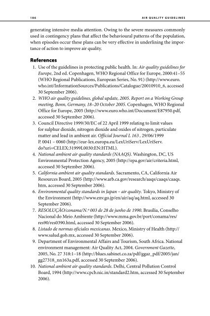 Air Quality Guidelines Global Update 2005 - World Health ...