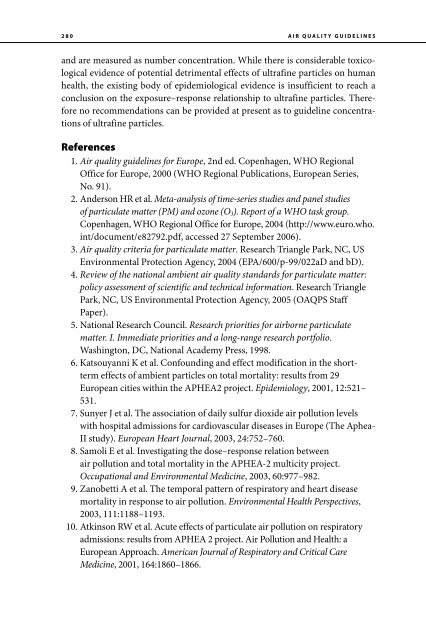 Air Quality Guidelines Global Update 2005 - World Health ...