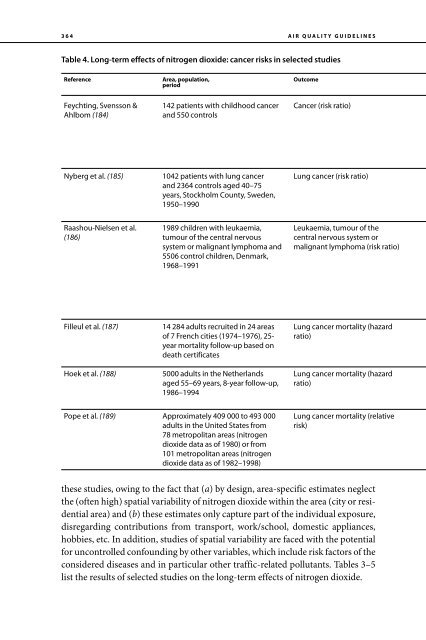 Air Quality Guidelines Global Update 2005 - World Health ...