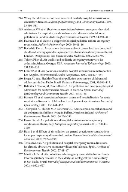 Air Quality Guidelines Global Update 2005 - World Health ...