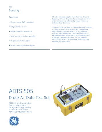 ADTS 505 Compact, Portable Air Data Test Set - Thermo Fisher