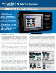 ADC-2550 Air Data Calibrator - TestVonics
