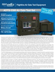ADTS-3300 Air Data Test Set - TestVonics