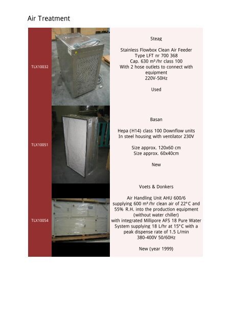 Air Treatment Tes Bv