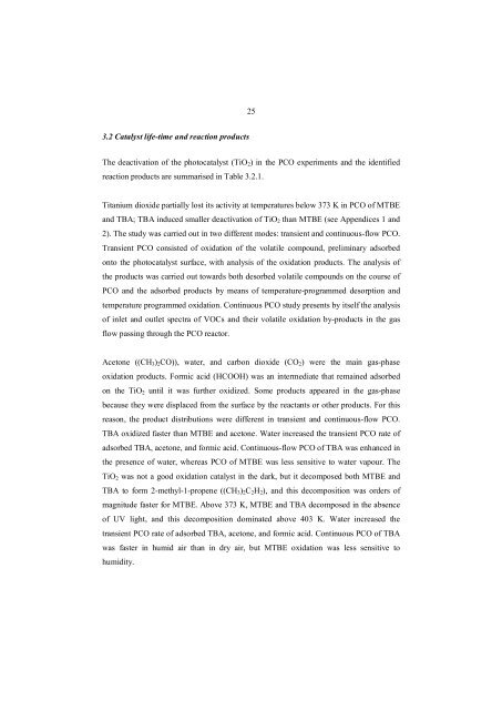 gas-phase photocatalytic oxidation of volatile organic ... - Doria