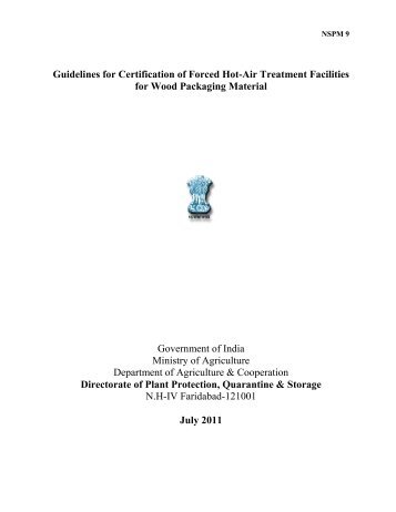 Guidelines for Certification of Forced Hot-Air Treatment Facilities for ...