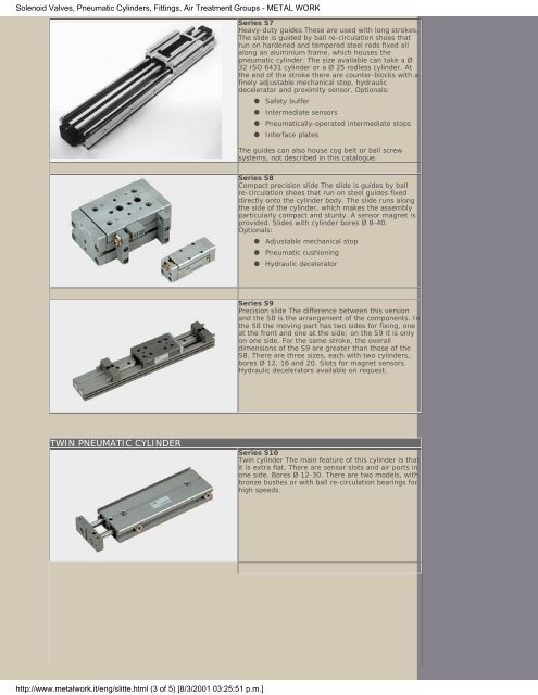 Solenoid Valves, Pneumatic Cylinders, Fittings, Air Treatment - fidemar