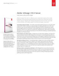 Adobe® InDesign® CS5.5 Server