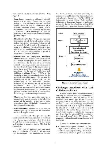 Unmanned Aircraft Collision Avoidance: Technology ... - Mitre