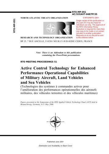Active Control Technology for Enhanced Performance Operational ...