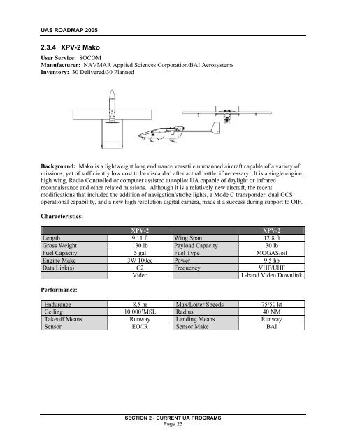 Unmanned Aircraft Systems Roadmap 2005-2030 - Federation of ...