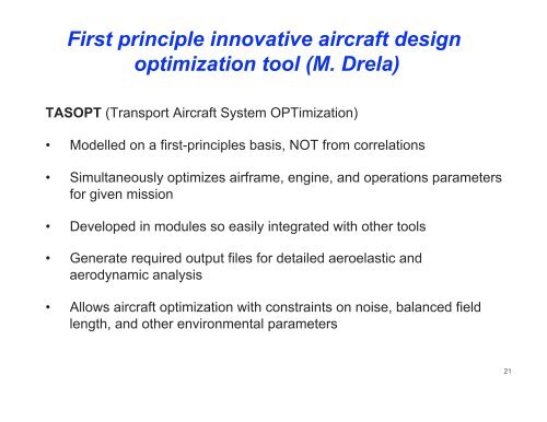 AIRCRAFT AND TECHNOLOGY CONCEPTS FOR AN N+3 ...