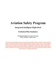 Aviation Safety Program--Integrated Intelligent Flight Deck ... - NASA