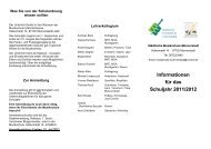 Informationen für das Schuljahr 2011/2012 - Münnerstadt