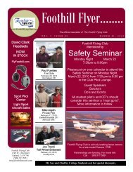 New Homebuilt aircraft are taking to the skies - Foothill Flying Club