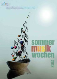 Gesamtleitung: Erich Feichter Telefon-Nr. - Institut für Musikerziehung