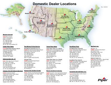 Domestic Dealer Locations - Piper Aircraft, Inc.