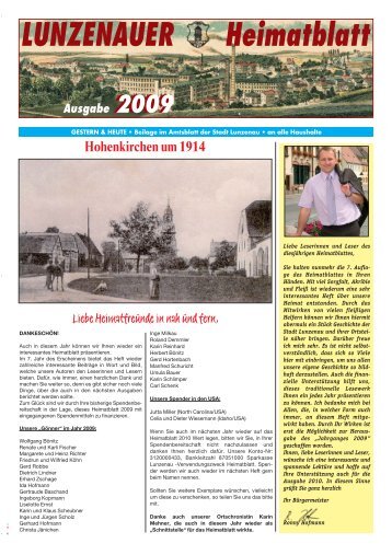 Heimatblatt 2009 - Lunzenau