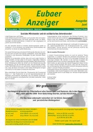 Eubaer Anzeiger - Euba im Internet