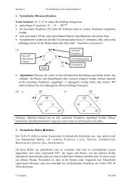 1. Syntaktische (Phrasen-)Struktur X-bar Struktur - OFAI