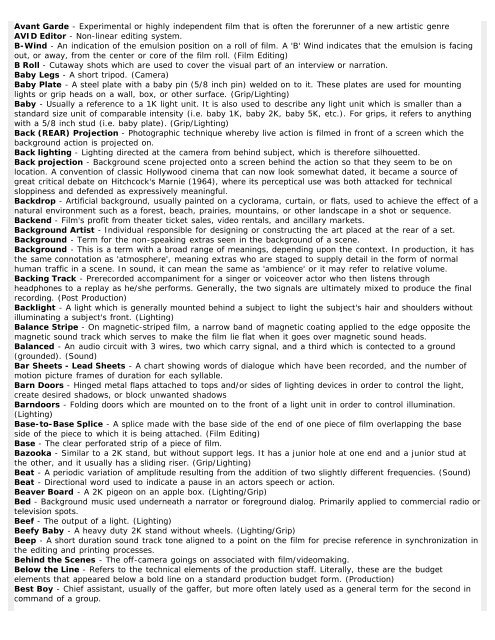 The Complete Online Filmmaking Reference - Film Distribution ...