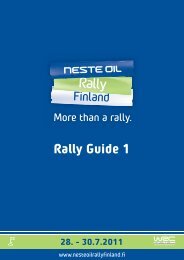 Rally Guide 1 - Neste Oil Rally Finland