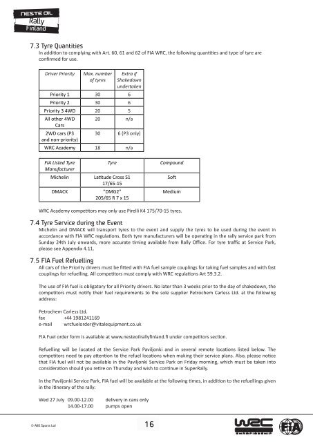 Rally Guide 2 - Neste Oil Rally Finland