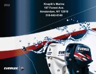 Download The Evinrude Brochure - Knapik's Marine