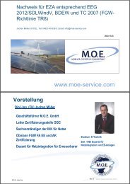 Einheitenzertifizierung Anlagenzertifizierung BDEW - moe-service