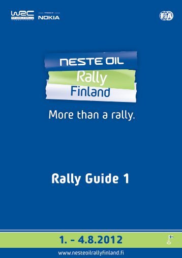 Rally Guide 1 - Neste Oil Rally Finland