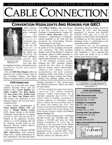 convention highlights and honors for gkc! - The Greater Kansas City ...