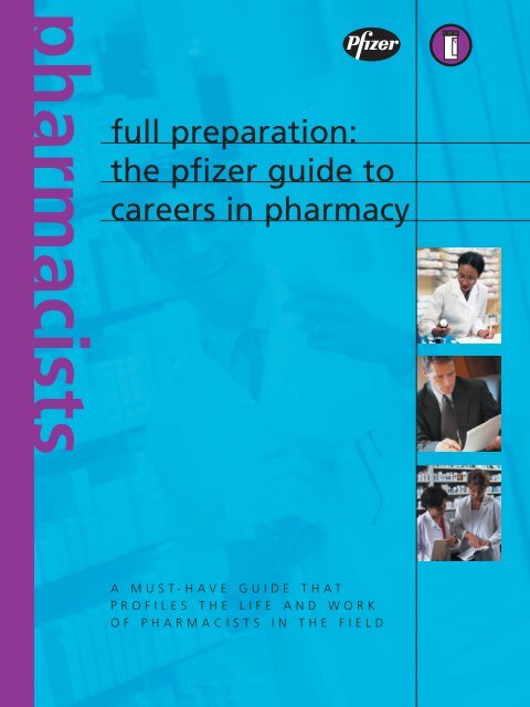 The Pfizer Guide to Careers in - College of Pharmacy