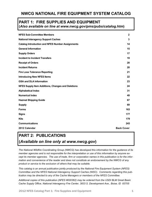 #1 NWCG 2012 Intro_2012.pub - National Wildfire Coordinating Group