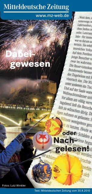 Dabei- gewesen oder Nach- gelesen! - Stadtmarketing Halle