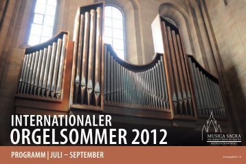 Programm - Domorgel Mainz, Domorganist Daniel Beckmann