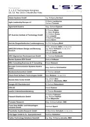 3. L.S.Z Technologie-Kongress - LSZ Consulting