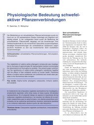 Zusammenfassung Summary Resumen Physiologische ... - La Vie