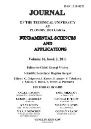 JOURNAL of the Technical University - Технически Университет ...