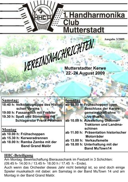 ab 10.00 h - 1.Handharmonika-Club Mutterstadt eV - Mutterstadt