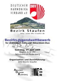 Bezirks–Jugendwettbewerb - Akkordeonjugend Baden-Württemberg