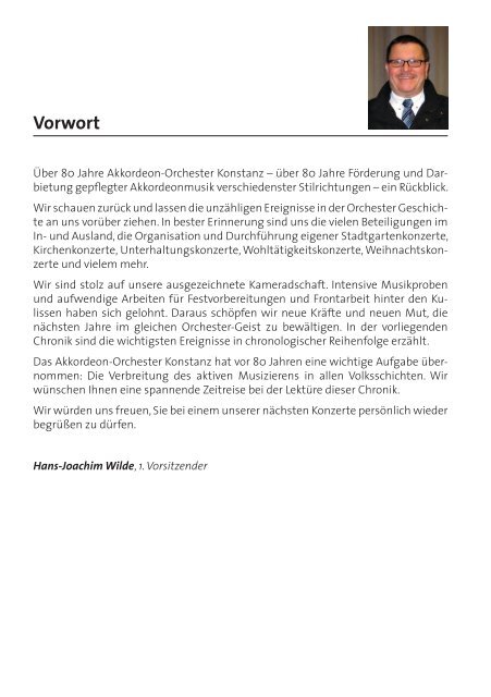 Vorwort - Akkordeonorchester Konstanz