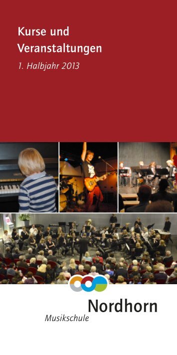 pro nota° – KONZERTE 2013 - Musikschule Nordhorn
