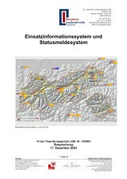 Einsatzinformationssystem und Statusmeldesystem - Leitstelle Tirol