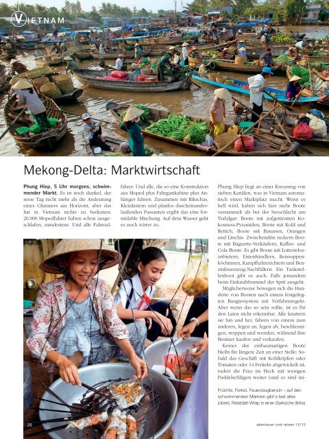 abenteuer & reise Heft Dez. 2012 - Vietnam - Travel Service Asia