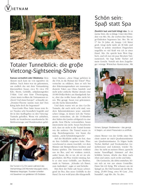 abenteuer & reise Heft Dez. 2012 - Vietnam - Travel Service Asia