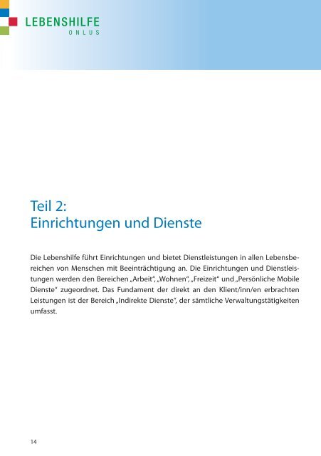 Tätigkeitsbericht 2011 deutsch.indd - Lebenshilfe