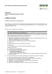 Pdf Datei Beschreibung Bestmed Tarifsystem Tarife Bm1 3 Dkv