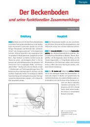 Der Beckenboden und seine funktionellen Zusammenhänge